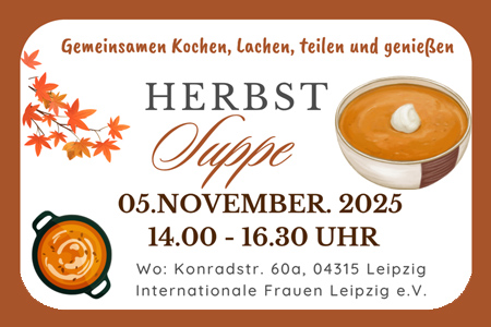 Einladung zum interkulturellen Frauentreff - Herbst Suppe