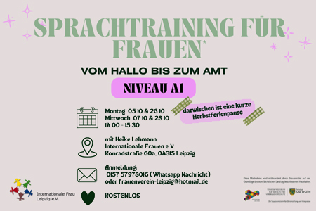 Deutsch Sprachtraining für Frauen - Teil 2 “ Vom Hallo bis zum Amt”