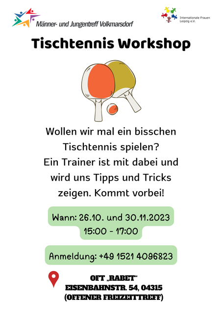 Tischtennis im OFT Rabet