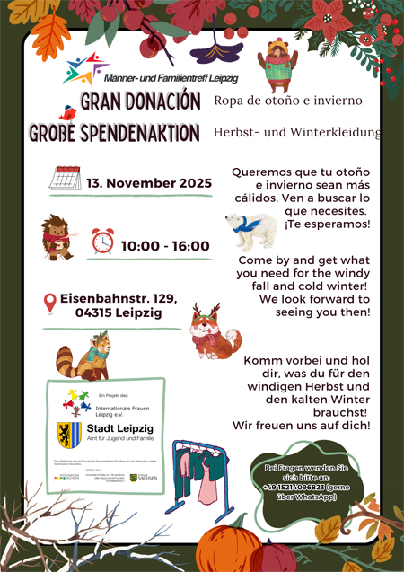 Spendenaktion – Donación: Herbst & Winter