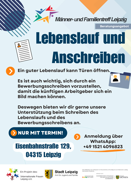 Anschreiben und Lebenslauf