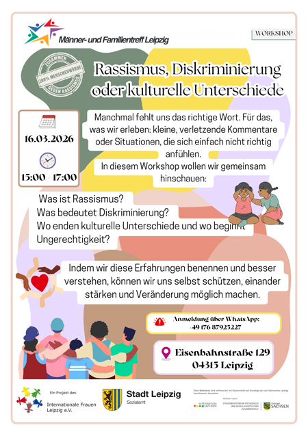 Rassismus, Diskriminierung oder kulturelle Unterschiede (im Rahmen der internationale Wochen gegen Rassismus)