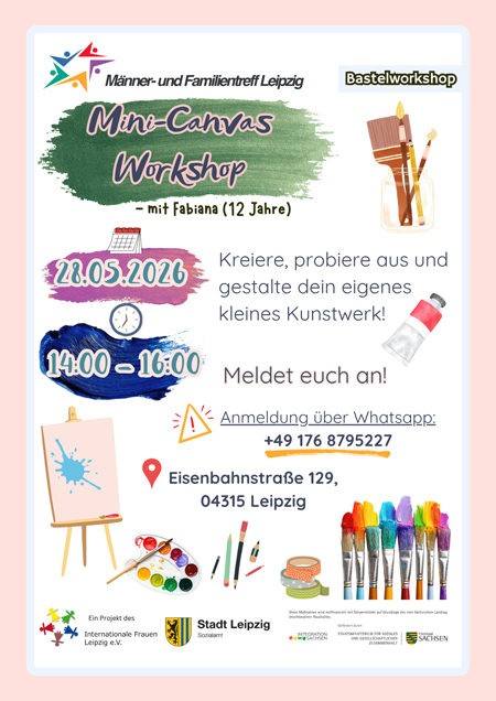 Du bist dran!  Mini Canvas Workshop 