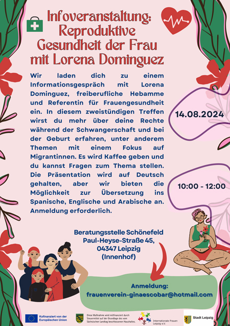 Infoveranstaltung: Reproduktive Gesundheit der Frau mit Lorena Dominguez