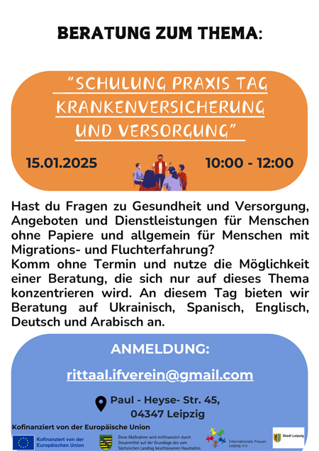 Multiplikator*innen-Schulung für Eltern:  Praxis in Beratung-  Gesundheit und Versorgung