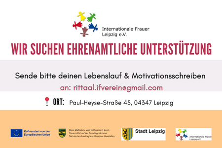 Möchtest du bei uns als Freiwillige*r mitarbeiten?