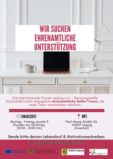 Möchtest du bei uns als Freiwillige*r mitarbeiten?