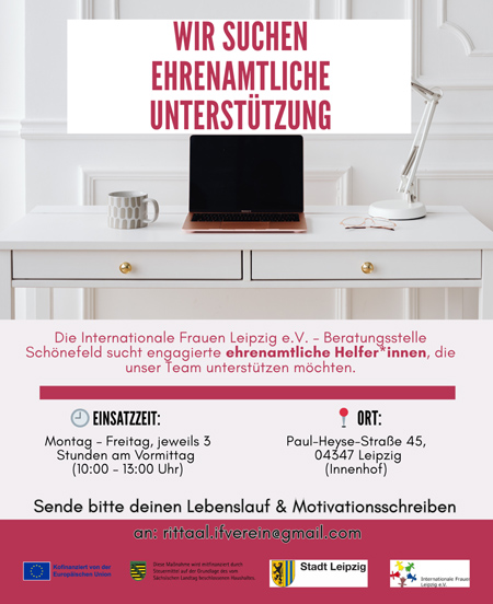 Möchtest du bei uns als Freiwillige*r mitarbeiten?
