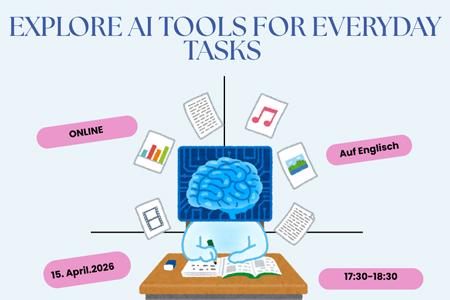 Explore AI Tools for Everyday Tasks – Online Workshop (Englisch, kostenlos, unbegrenzte Plätze)