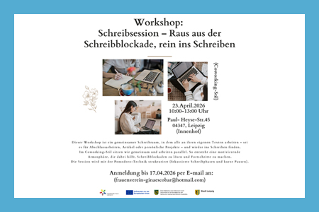 Workshop: Schreibsession – Gemeinsam schreiben für Abschlussarbeiten, Texte & Projekte (Coworking-Stil)
