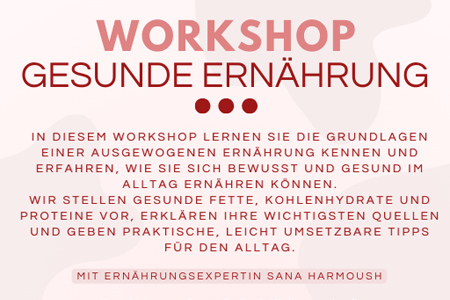 Workshop Gesunde Ernährung