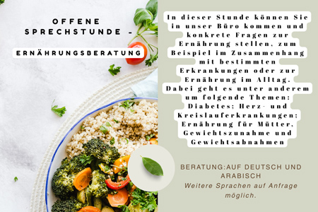 Offene Sprechstunde - Ernährungsberatung