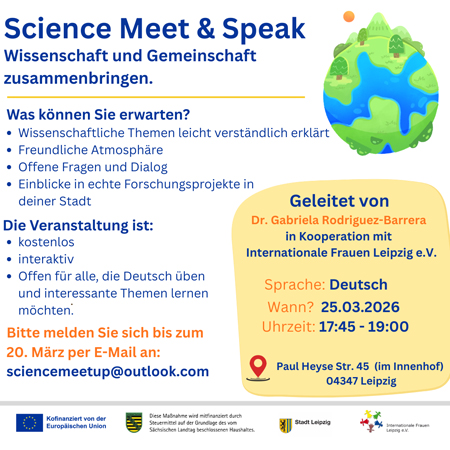 Science Meet &amp; Speak – Wissenschaft und Gemeinschaft zusammenbringen