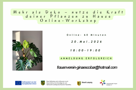 Online-Workshop: Mehr als Deko – nutze die Kraft deiner Pflanzen zu Hause (Auf Spanisch)